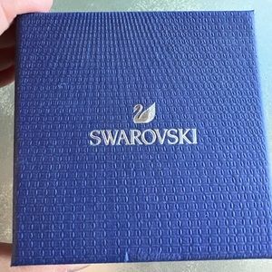 Swarovski rose gold and silver bow necklace